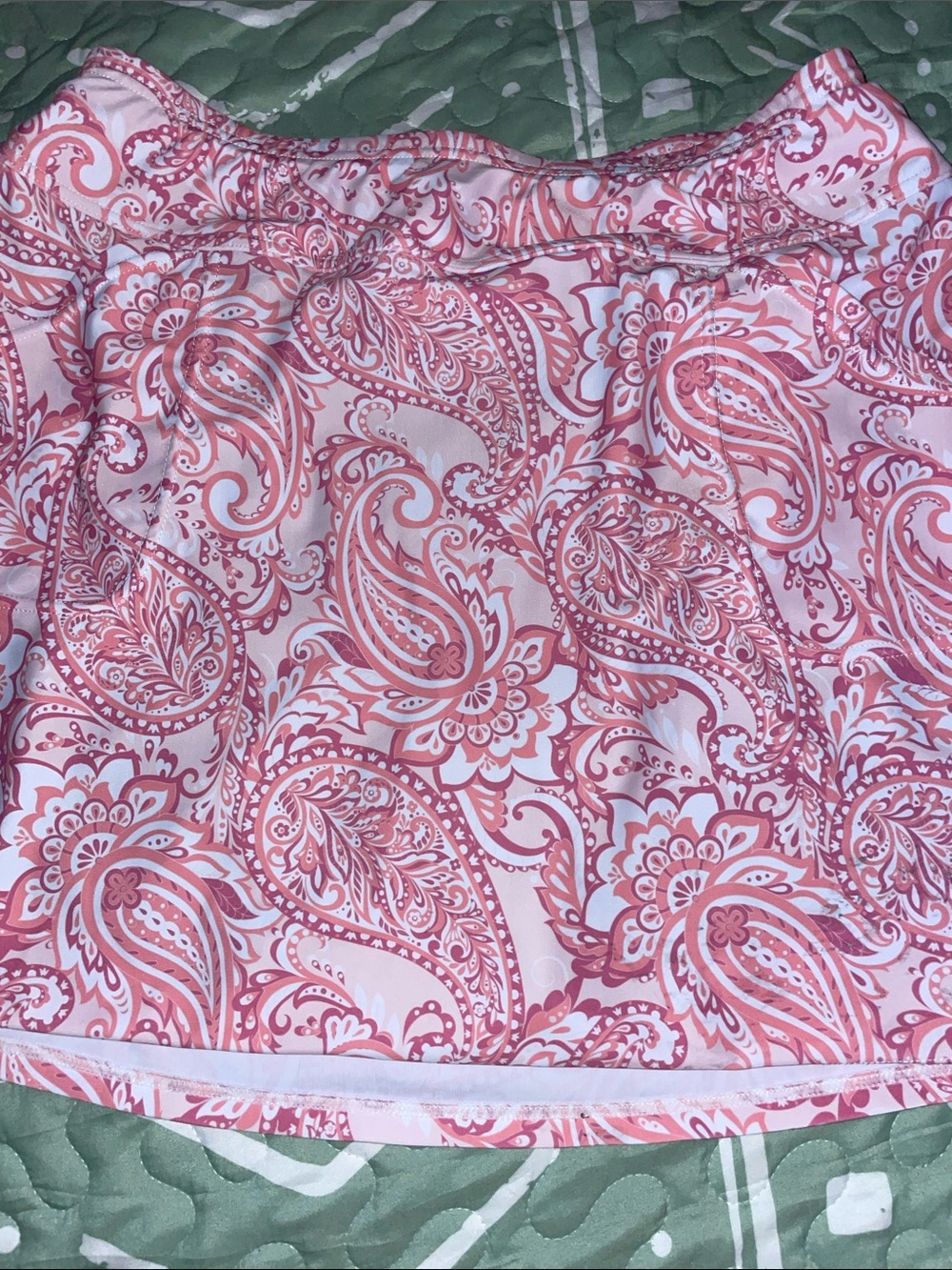 Pink Paisley Swim Skirt